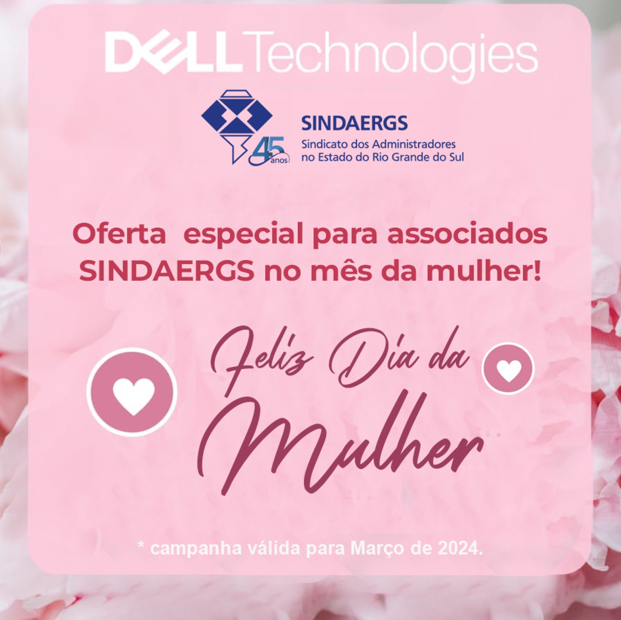 Oferta especial para associados SINDAERGS no mês da mulher! Oferta especial para associados SINDAERGS no mês da mulher! - O SINDAERGS – Sindicato dos Administradores no Estado do Rio Grande Sul, representa os Administradores gaúchos.