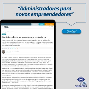 Todas as notícias - O SINDAERGS – Sindicato dos Administradores no Estado do Rio Grande Sul, representa os Administradores gaúchos. 