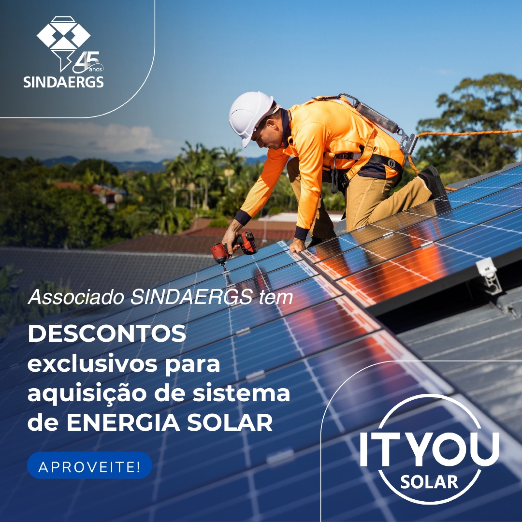Associado SINDAERGS tem DESCONTOS para aquisição de sistema de Energia Solar Associado SINDAERGS tem DESCONTOS para aquisição de sistema de Energia Solar - O SINDAERGS – Sindicato dos Administradores no Estado do Rio Grande Sul, representa os Administradores gaúchos.