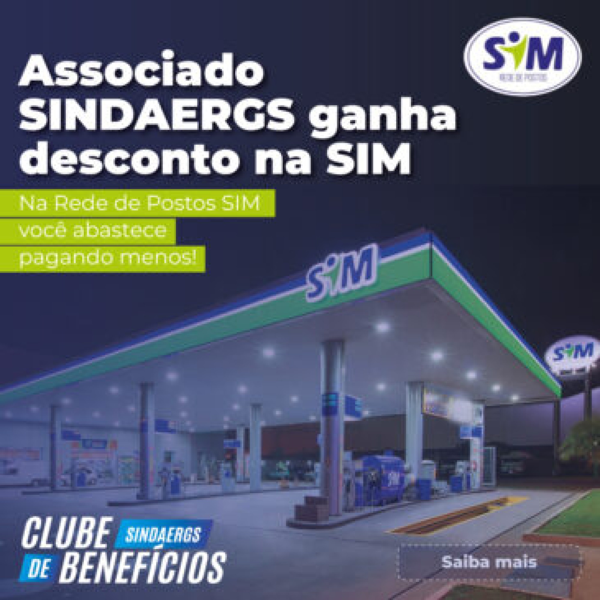 Associado SINDAERGS ganha desconto na SIM Associado SINDAERGS ganha desconto na SIM - O SINDAERGS – Sindicato dos Administradores no Estado do Rio Grande Sul, representa os Administradores gaúchos.