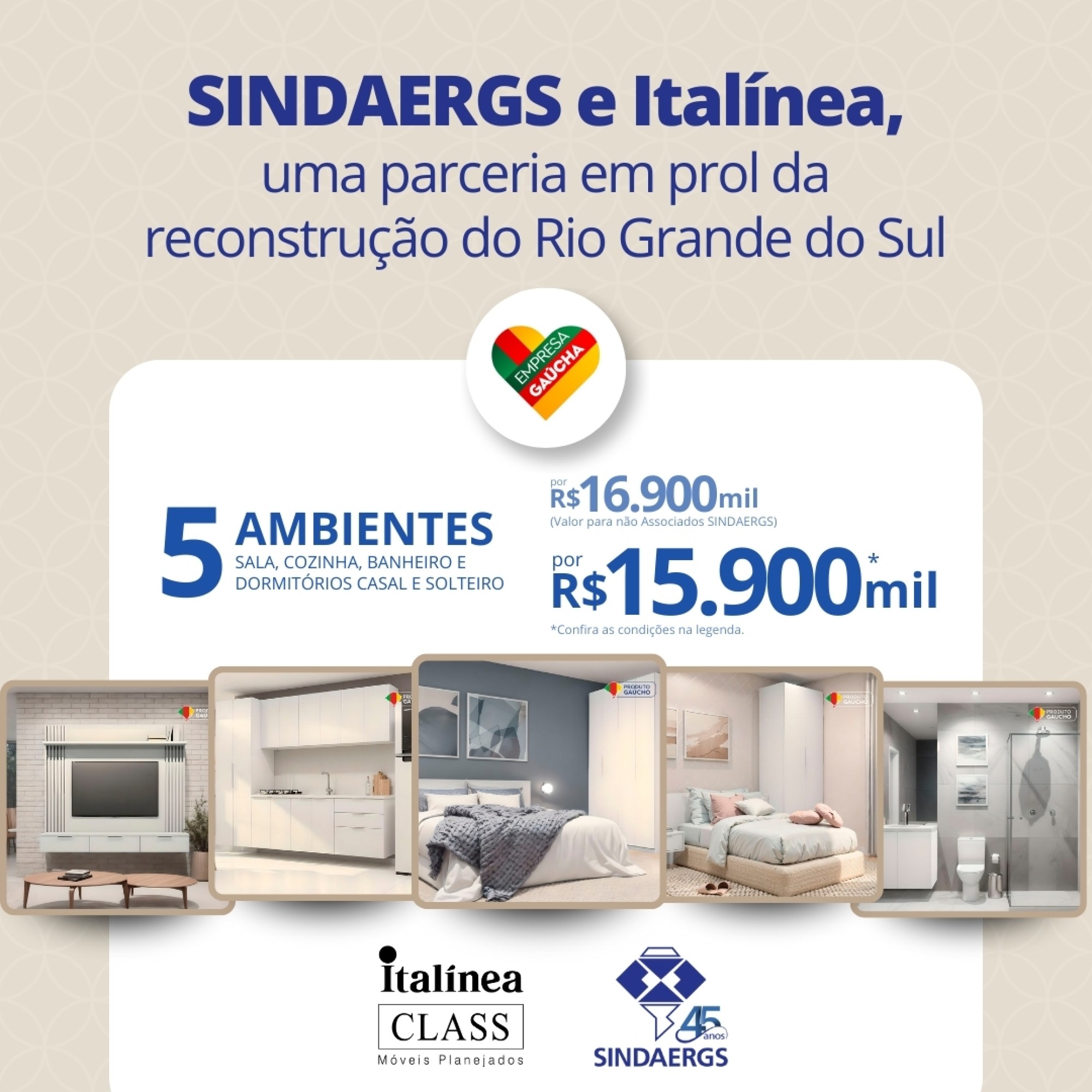 SINDAERGS e Italínea, uma parceria em prol da reconstrução do RS SINDAERGS e Italínea, uma parceria em prol da reconstrução do RS - O SINDAERGS – Sindicato dos Administradores no Estado do Rio Grande Sul, representa os Administradores gaúchos.