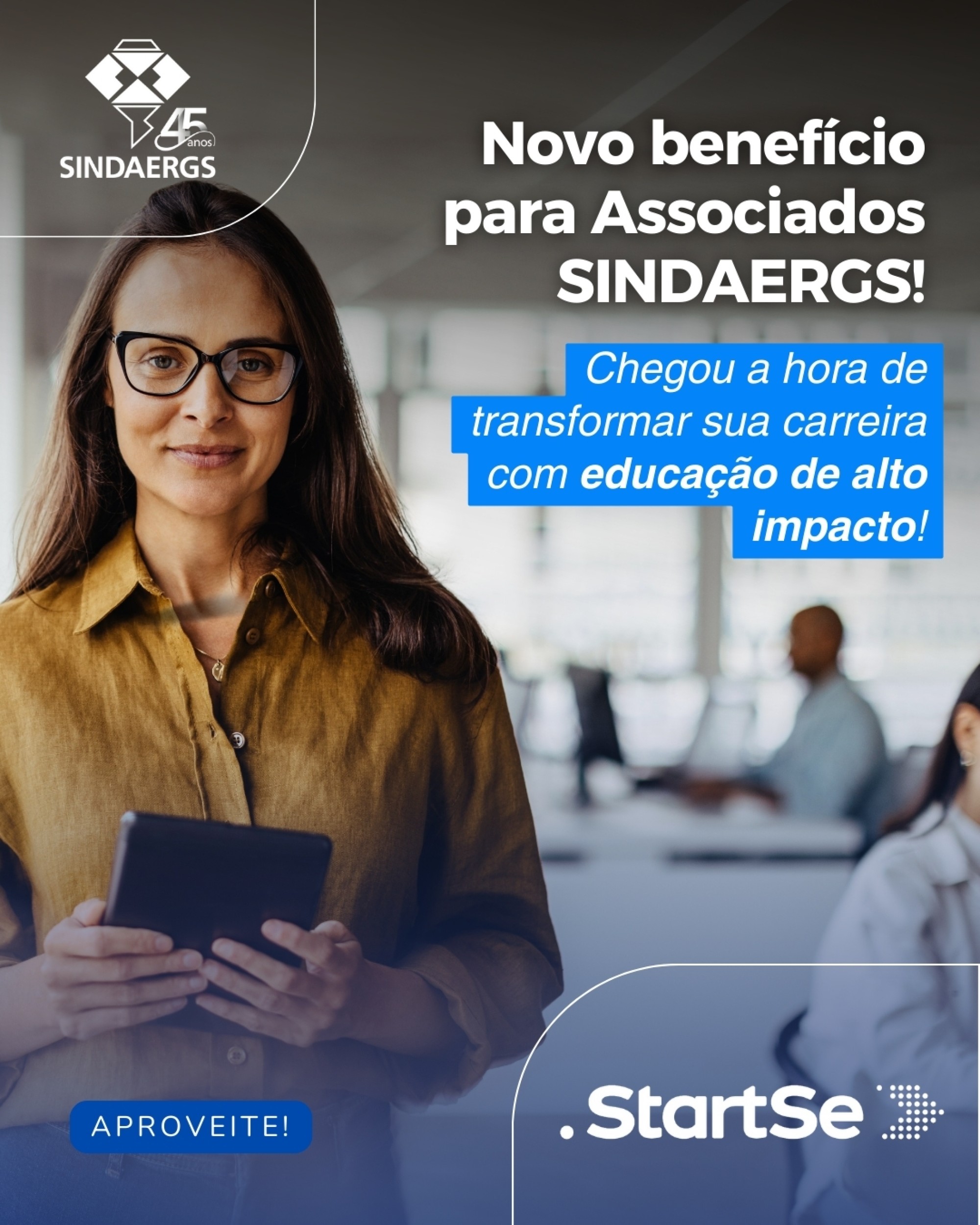 Novo benefício para Associados SINDAERGS Novo benefício para Associados SINDAERGS - O SINDAERGS – Sindicato dos Administradores no Estado do Rio Grande Sul, representa os Administradores gaúchos.