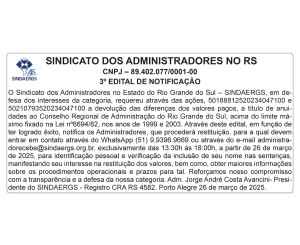 Todas as notícias - O SINDAERGS – Sindicato dos Administradores no Estado do Rio Grande Sul, representa os Administradores gaúchos. 