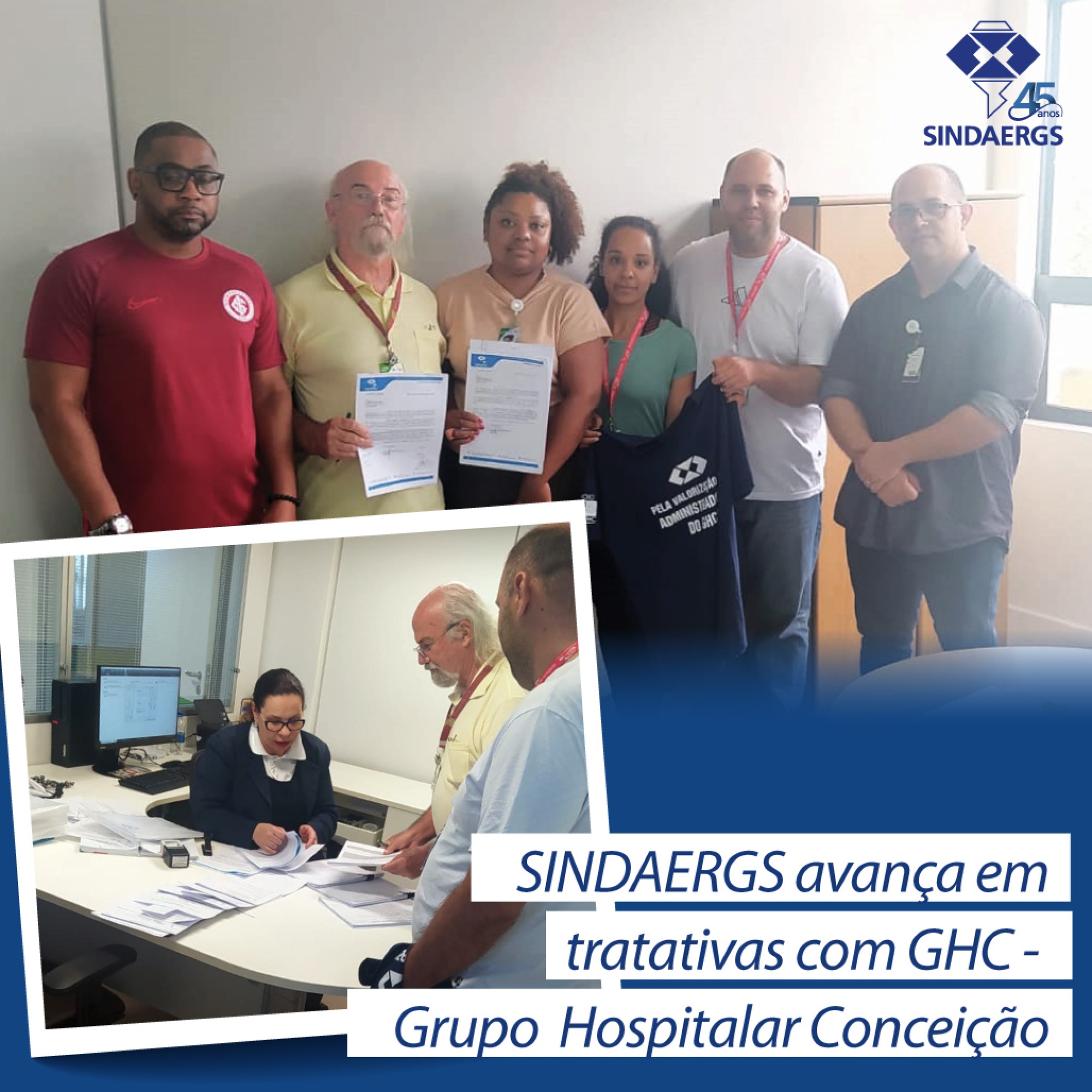 SINDAERGS avança em tratativas com GHC - Grupo Hospitalar Conceição SINDAERGS avança em tratativas com GHC - Grupo Hospitalar Conceição - O SINDAERGS – Sindicato dos Administradores no Estado do Rio Grande Sul, representa os Administradores gaúchos.