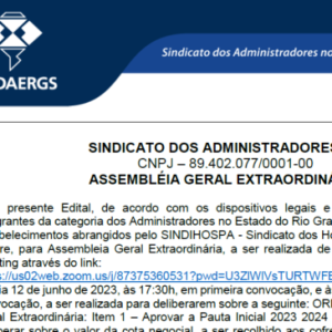 Todas as notícias - O SINDAERGS – Sindicato dos Administradores no Estado do Rio Grande Sul, representa os Administradores gaúchos. 