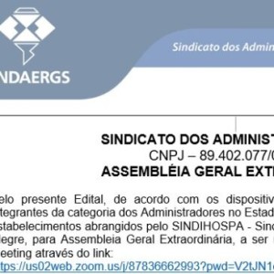 Todas as notícias - O SINDAERGS – Sindicato dos Administradores no Estado do Rio Grande Sul, representa os Administradores gaúchos. 