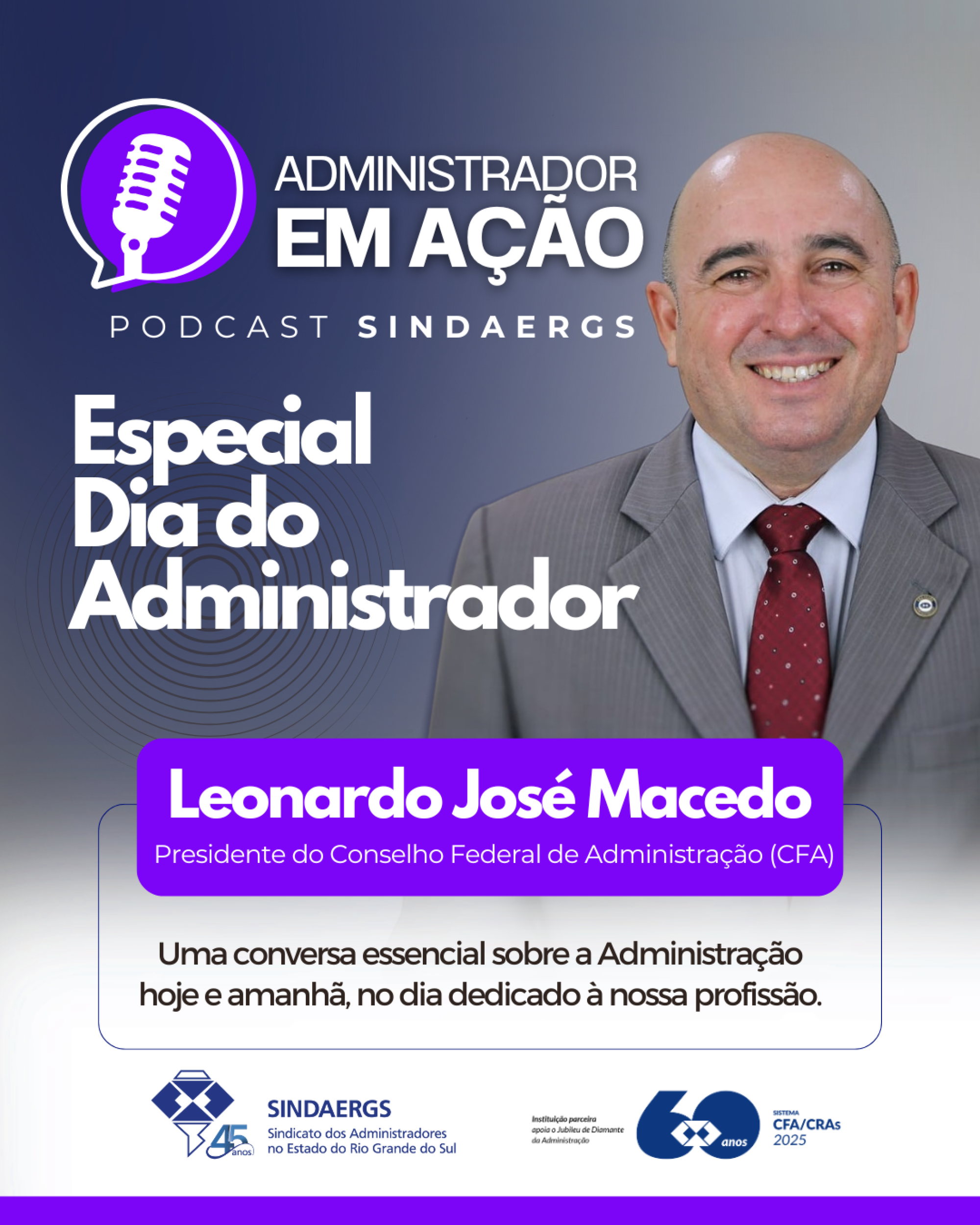 Episódio especial para o mês do Administrador SINDAERGS Episódio especial para o mês do Administrador SINDAERGS - O SINDAERGS – Sindicato dos Administradores no Estado do Rio Grande Sul, representa os Administradores gaúchos.