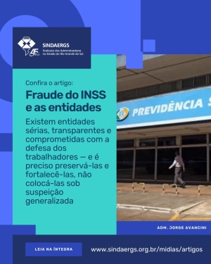 Todas as notícias - O SINDAERGS – Sindicato dos Administradores no Estado do Rio Grande Sul, representa os Administradores gaúchos. 
