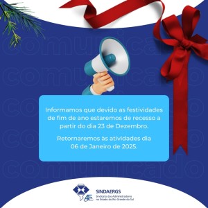 Todas as notícias - O SINDAERGS – Sindicato dos Administradores no Estado do Rio Grande Sul, representa os Administradores gaúchos. 