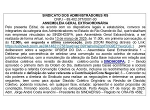Todas as notícias - O SINDAERGS – Sindicato dos Administradores no Estado do Rio Grande Sul, representa os Administradores gaúchos. 
