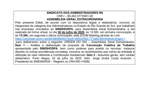 Todas as notícias - O SINDAERGS – Sindicato dos Administradores no Estado do Rio Grande Sul, representa os Administradores gaúchos. 