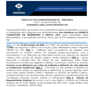 Todas as notícias - O SINDAERGS – Sindicato dos Administradores no Estado do Rio Grande Sul, representa os Administradores gaúchos. 